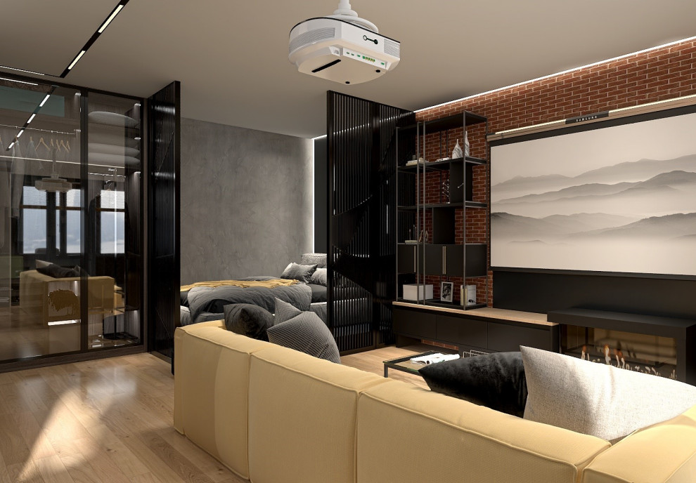 Проект однокомнатной квартиры 45м2