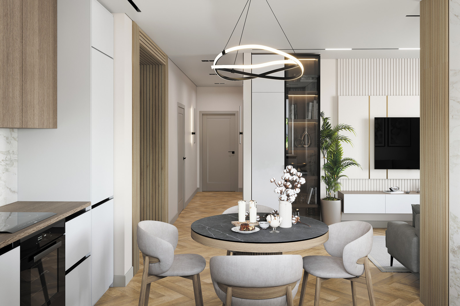 Проект 3х-комнатной квартиры.