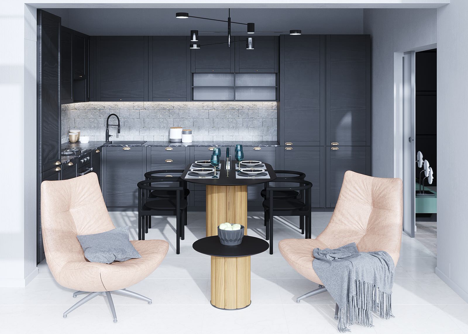 Обложка проекта: Дизайн интерьера кухни