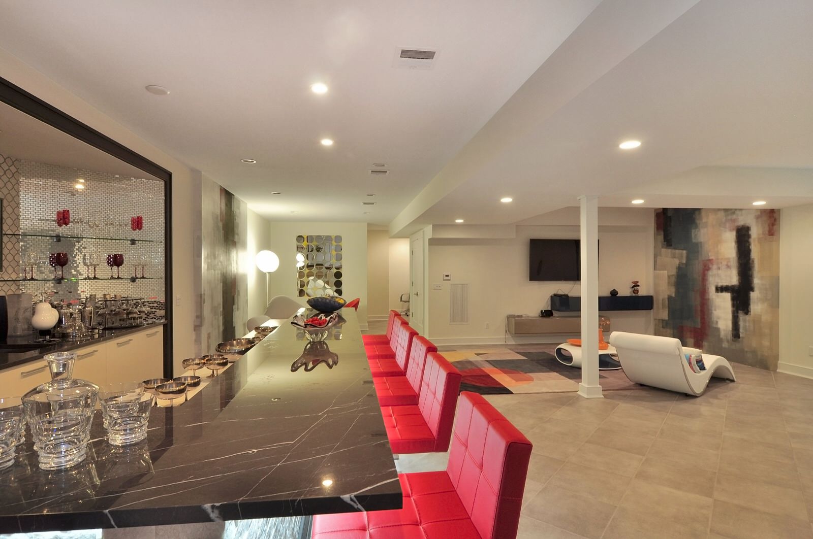 Lower Level Family Room "Him & Her"