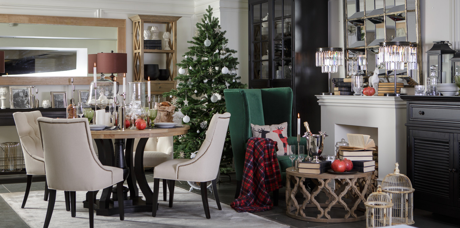 Новогодний интерьер гостиной