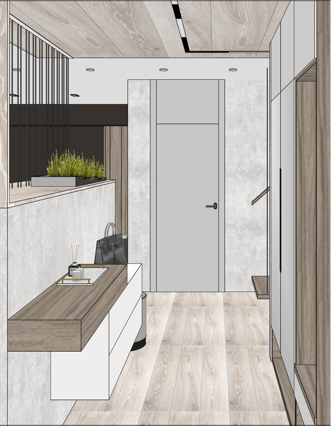 3д визуализация - прихожая