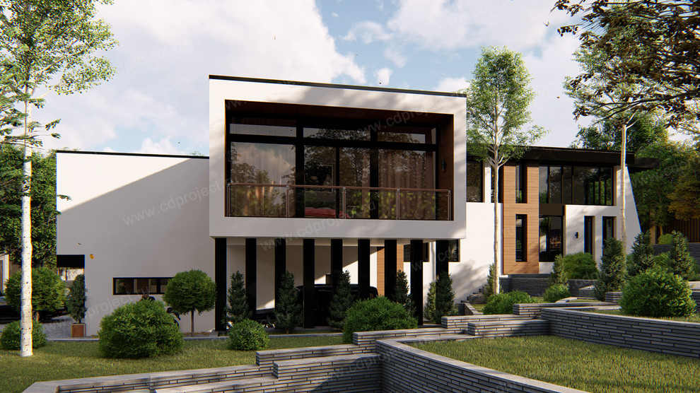 Проект дома в стиле Хай-тек