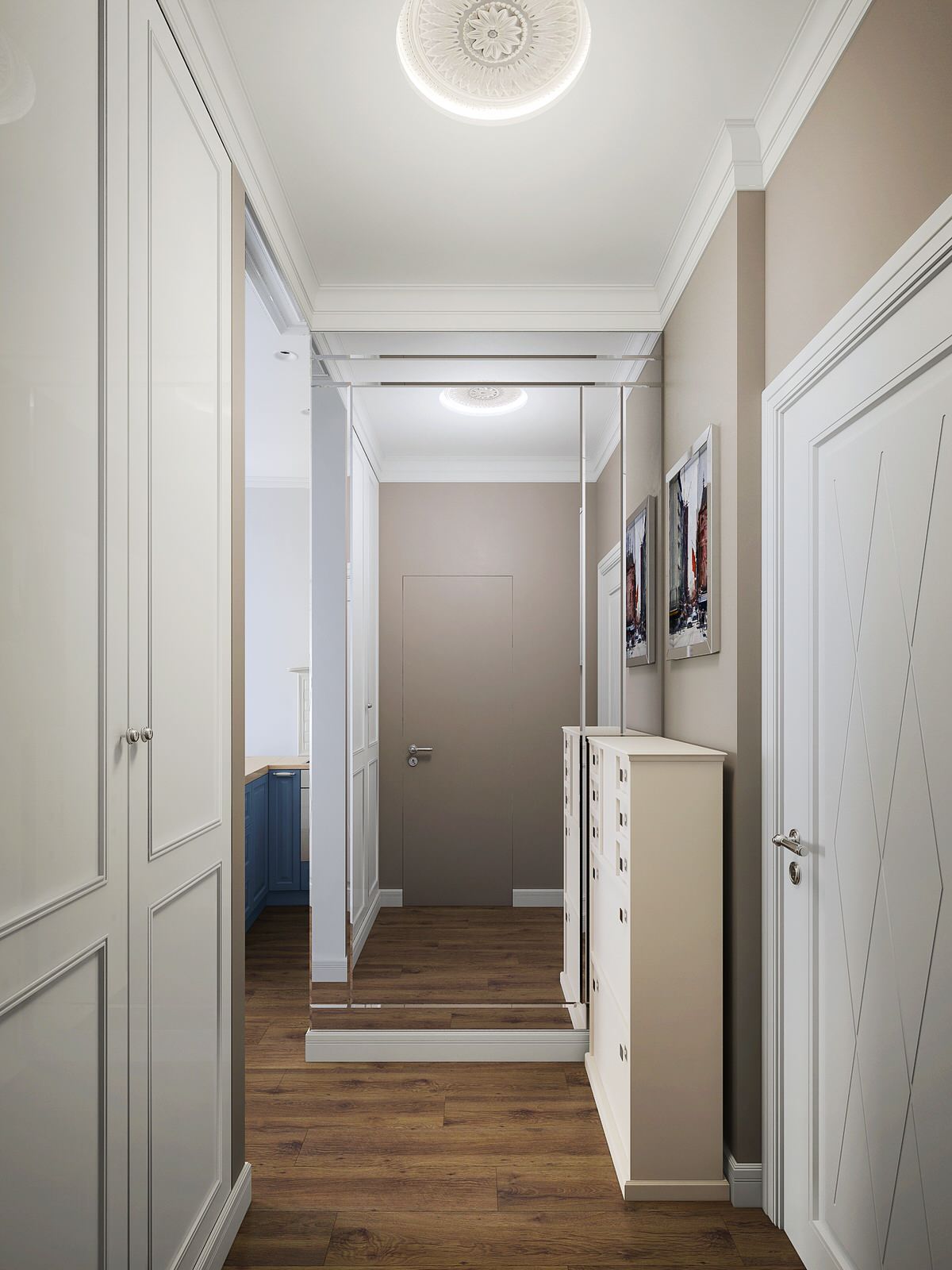 Дизайн прихожей в проекте квартиры