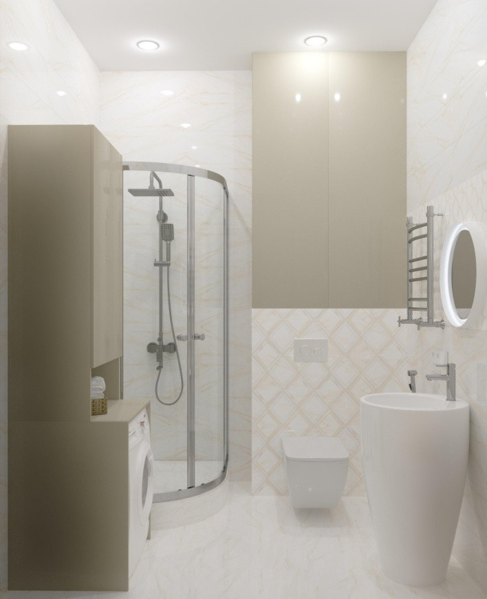 Неоклассика маленькая квартира-студия 2020г