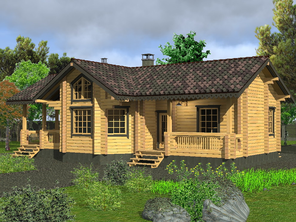 Баня из бруса кедра