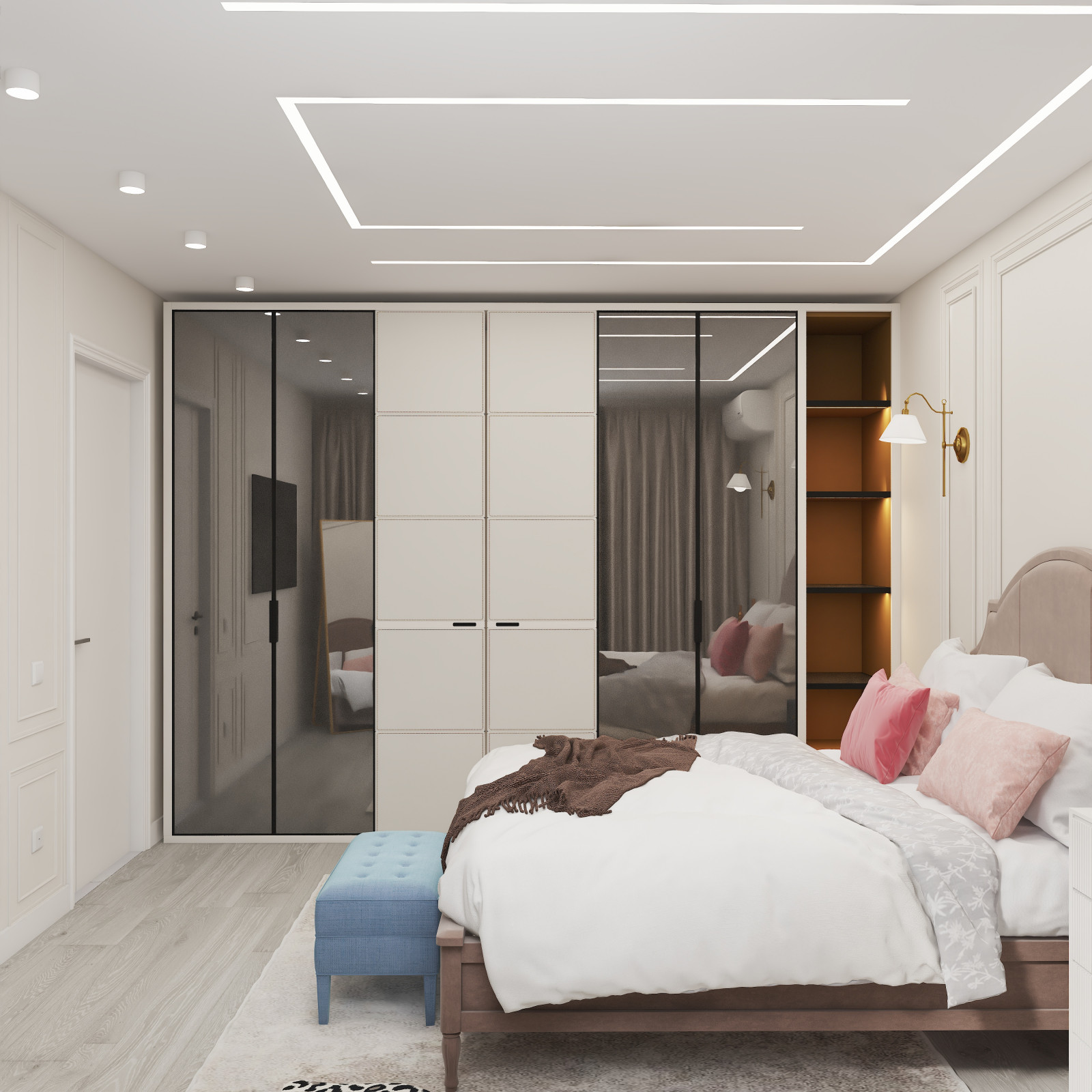 Проект квартиры с яркими акцентами