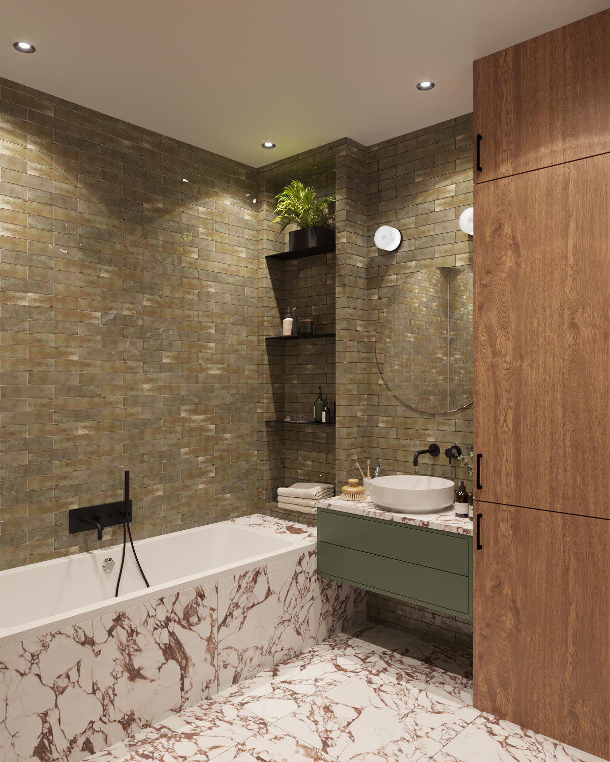 Атмосферная квартира с панорамными окнами