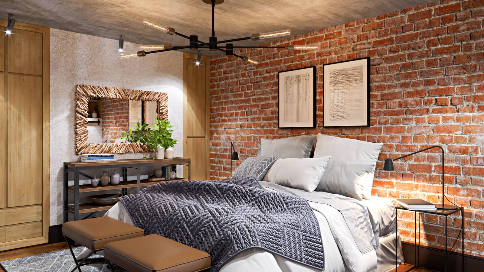 Спальня, антресольный этаж