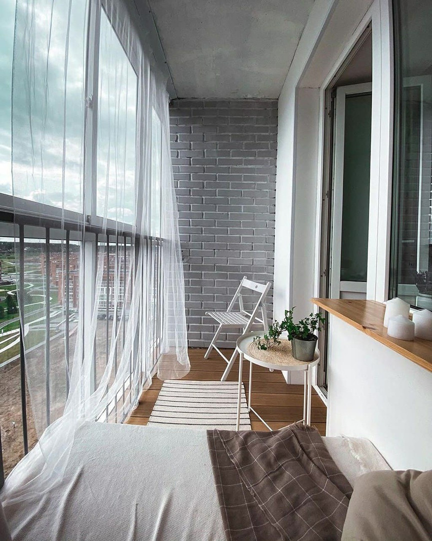 Лоджия "до и после"