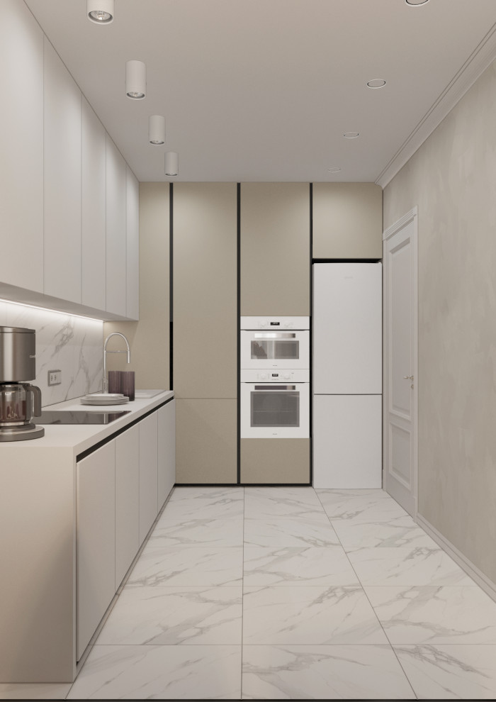 Обложка проекта: Гостиная и кухня в современной классике