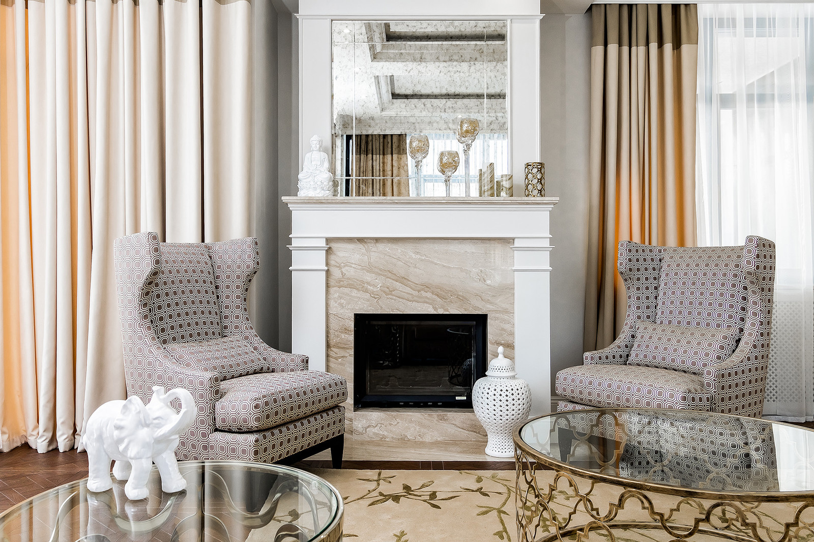 Обложка проекта: Уютный подмосковный коттедж в стиле Ar-Deco