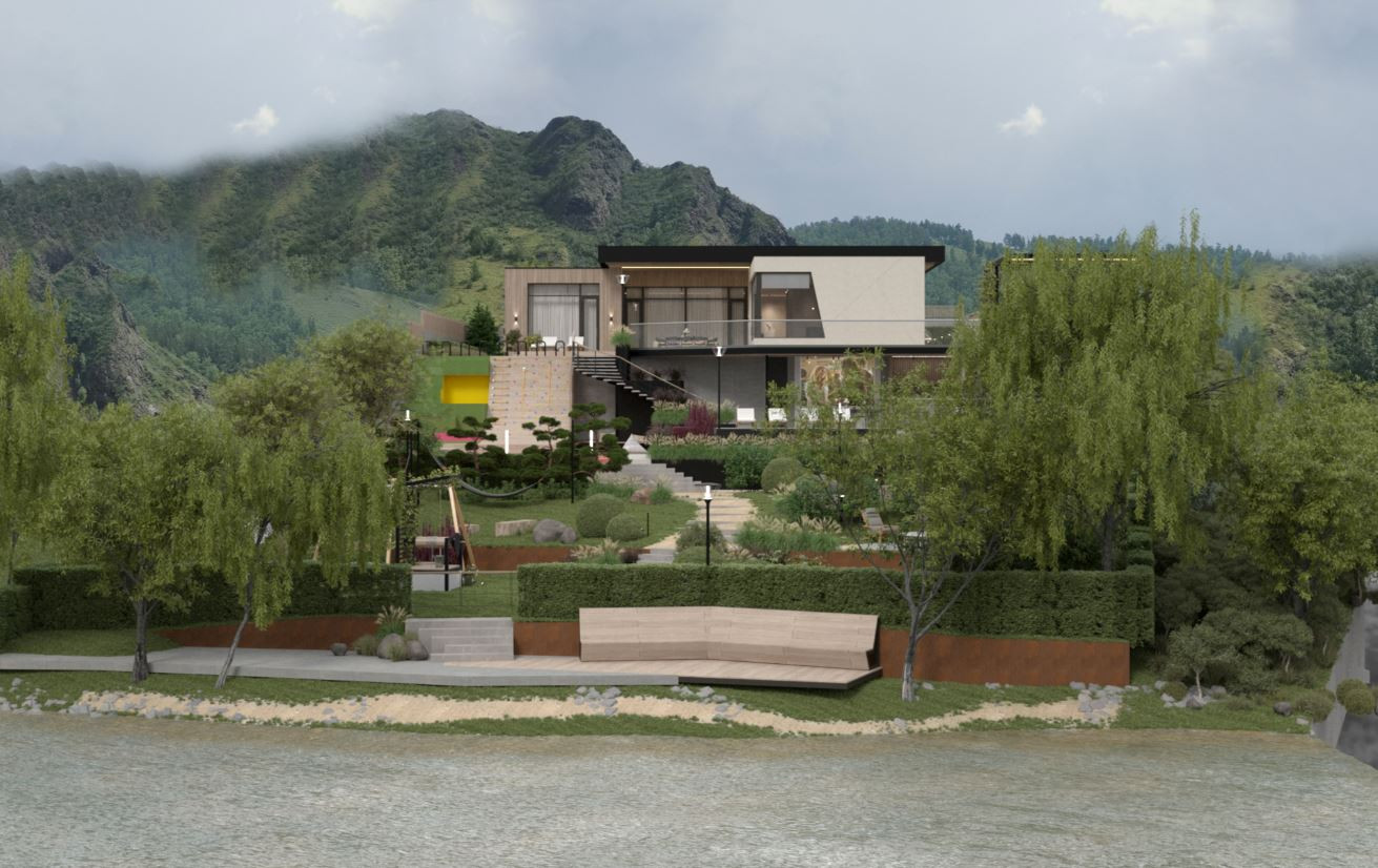 Обложка проекта: Ландшафтное благоустройство Базайская.