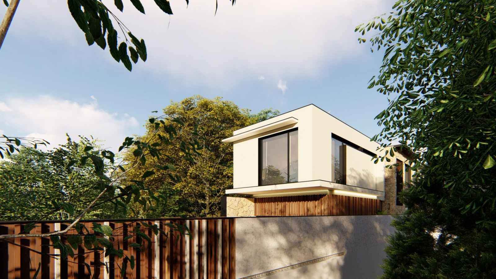 Узкий дом на узком участке