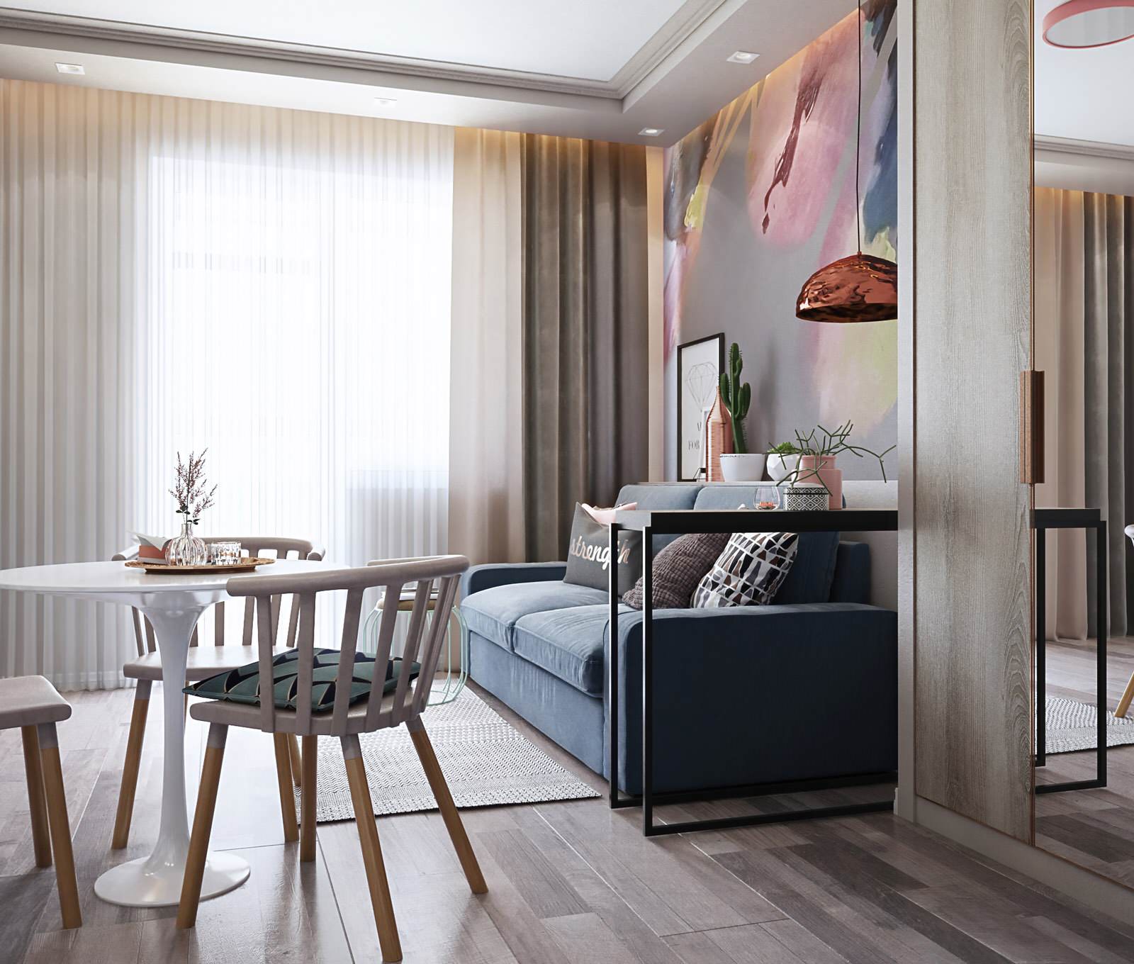 Гостиная совмещенная с кухней - коллекция Brush