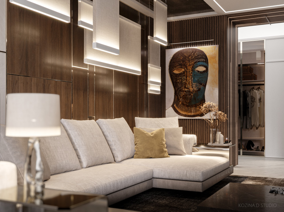 Кухня гостиная из проекта в Санкт-Петербурге