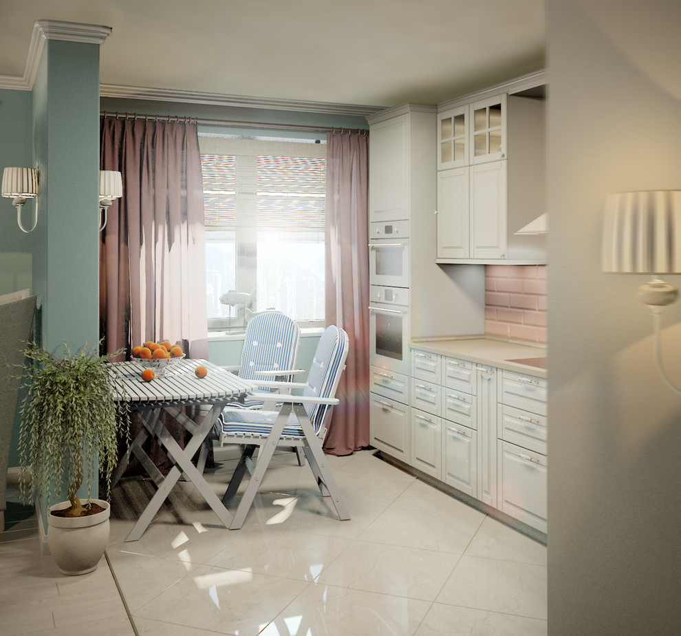 Кухня объединенная с залом