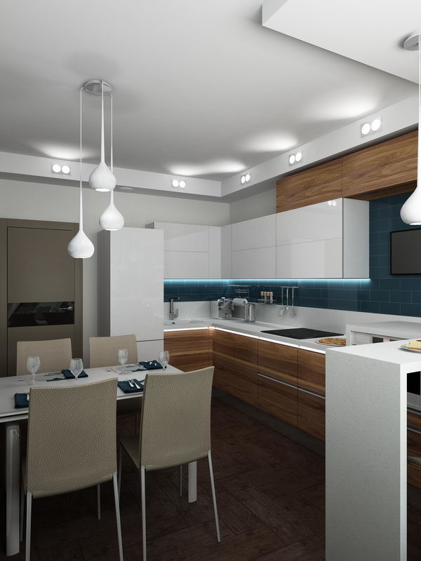 Двухкомнатная квартира в современном стиле.