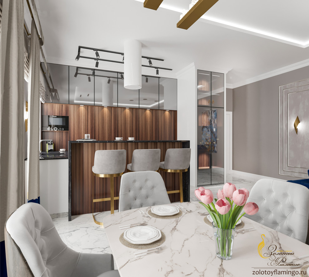 Обложка проекта: Проект гостиной в стиле Лакшери