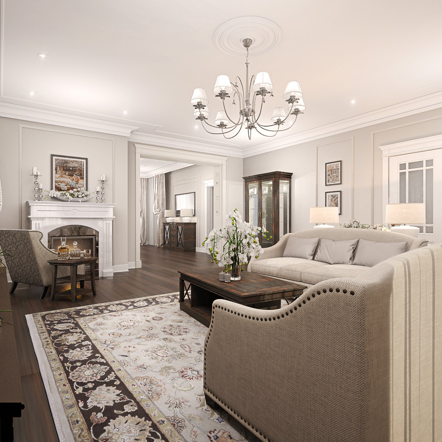 Обложка проекта: Классический интерьер коттеджа