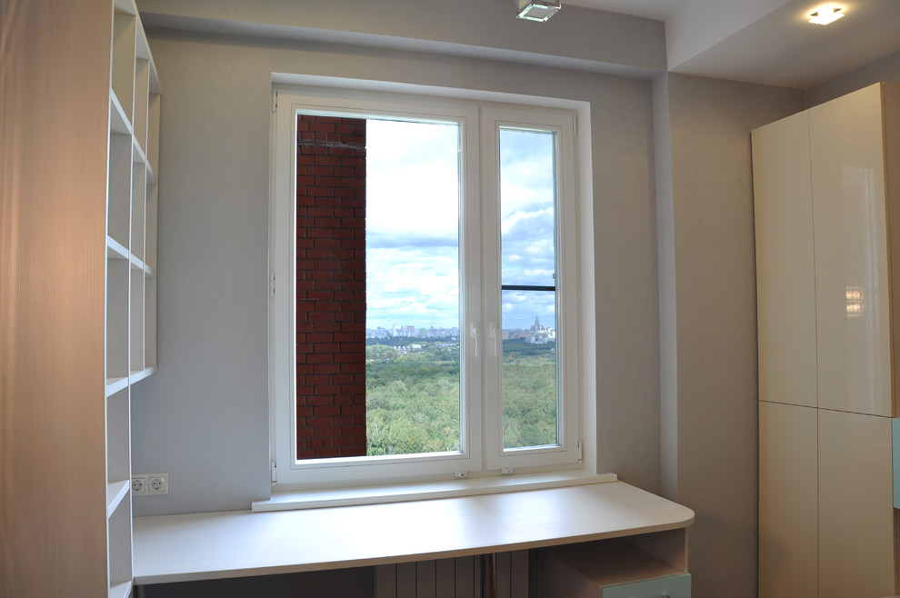 Остекление квартиры на Молодогвардейской (дерево-алюминиевые окна)