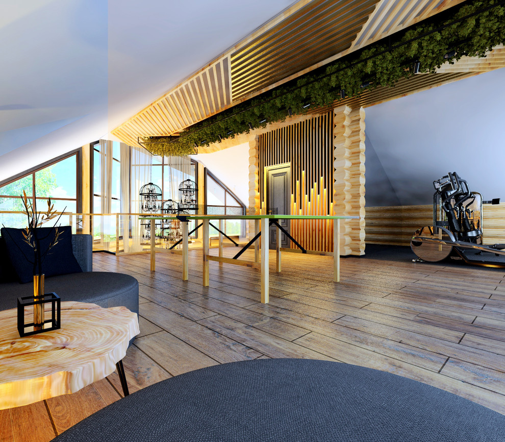 интерьер деревянного дома