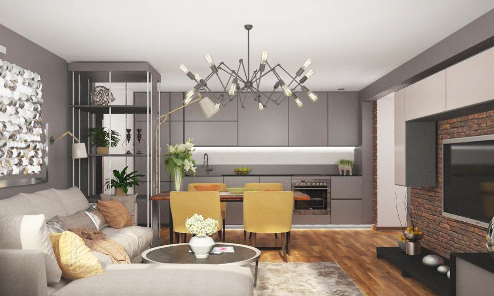 Квартира-студия с элементами лофта