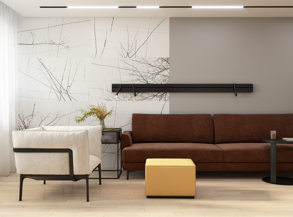 Обложка проекта: Эскизный проект гостиной комнаты