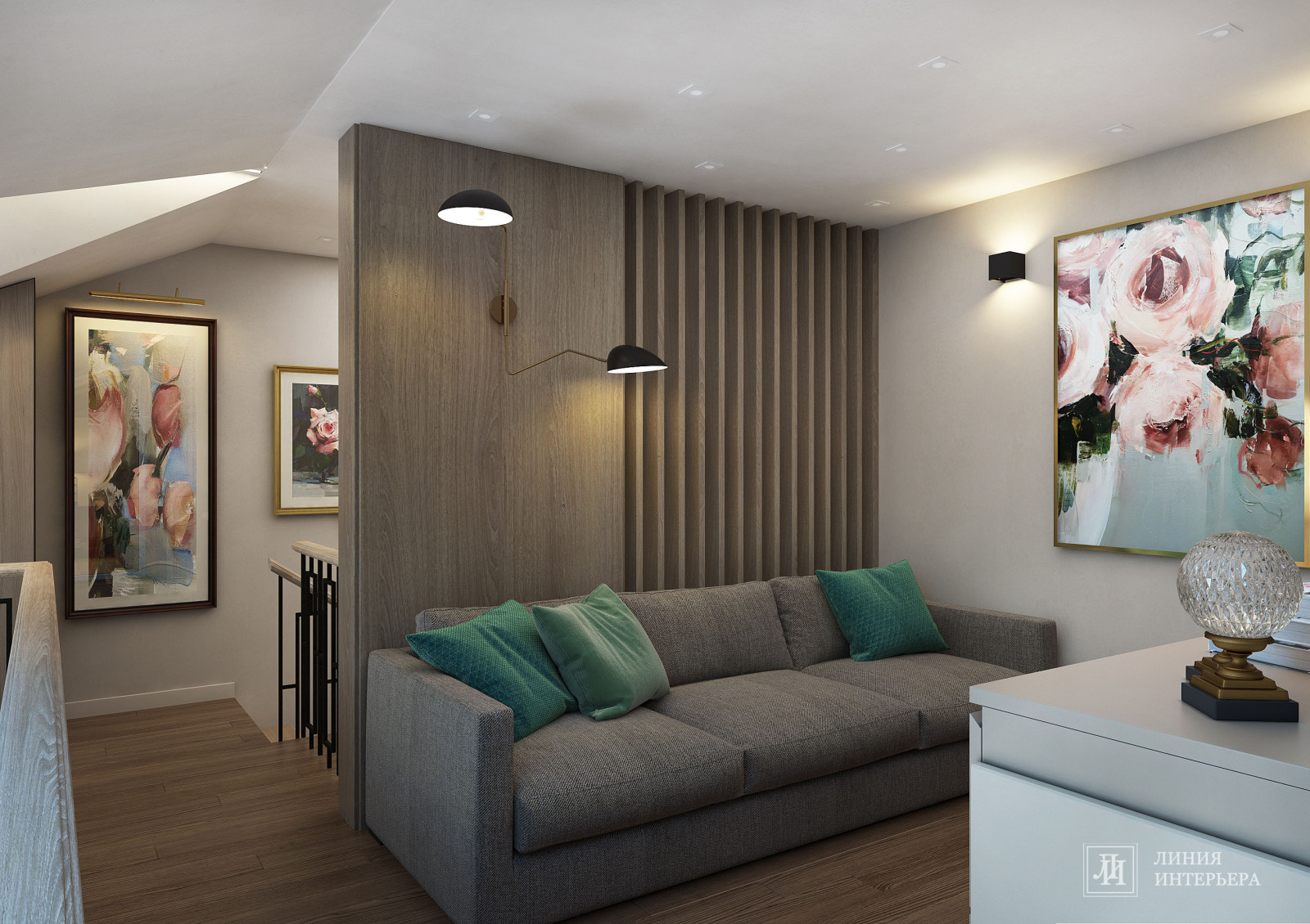 Дизайн интерьера 2-х уровневой квартиры