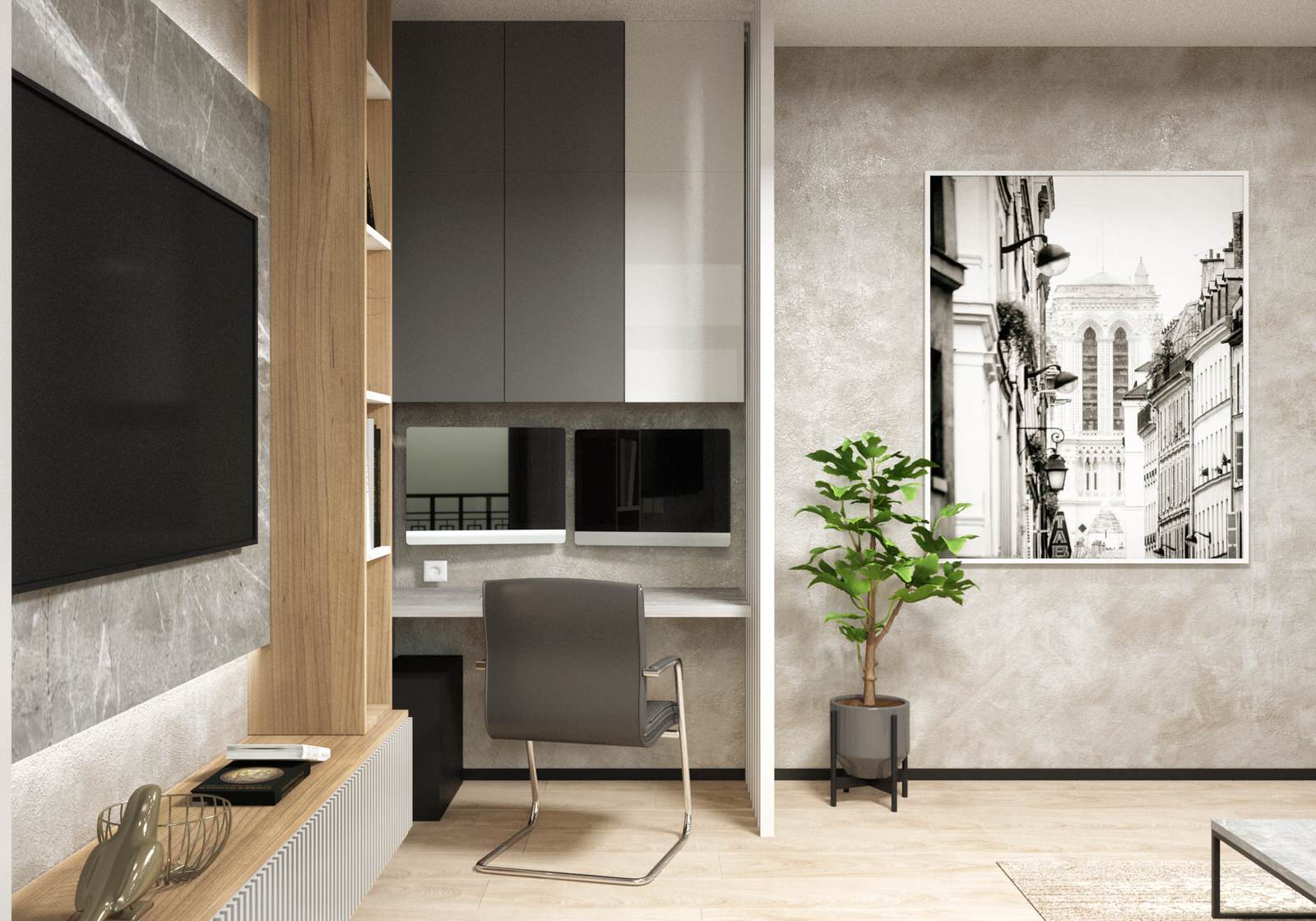 Проект общей площадью 100 кв.м. для семьи с дочкой