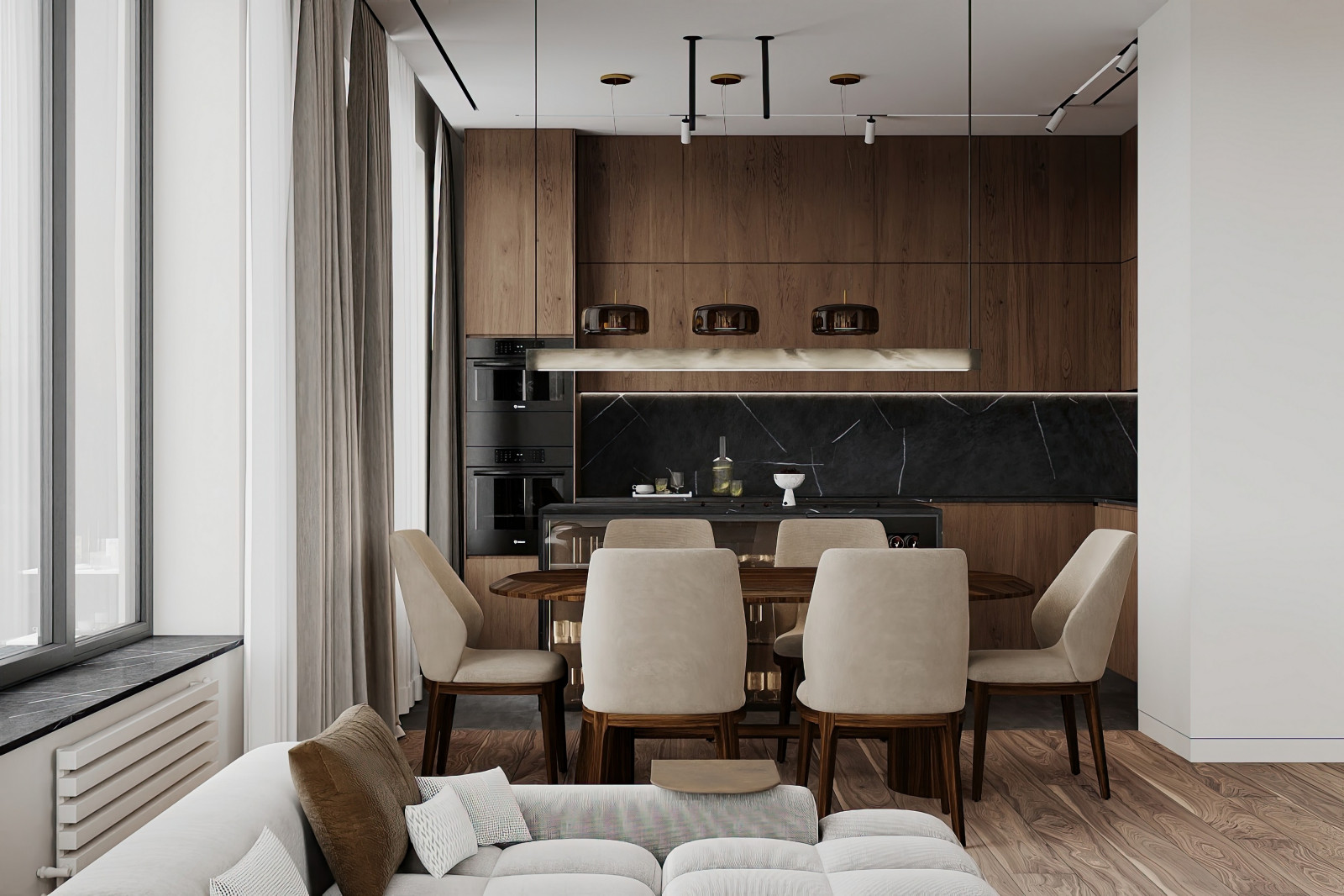 Дизайн и ремонт квартиры в ЖК West Garden - Элегантный минимализм