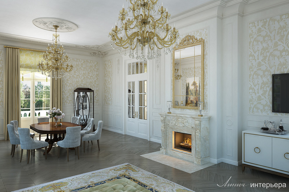 Загородный Дом в Подмосковье, классический интерьер