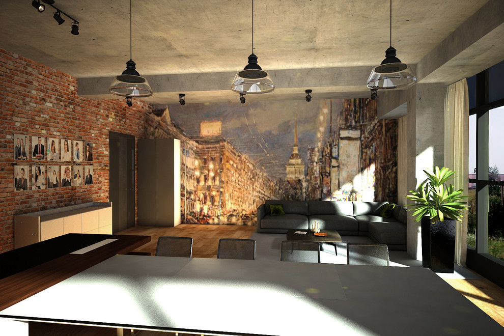 Интерьер офиса со спортзалом