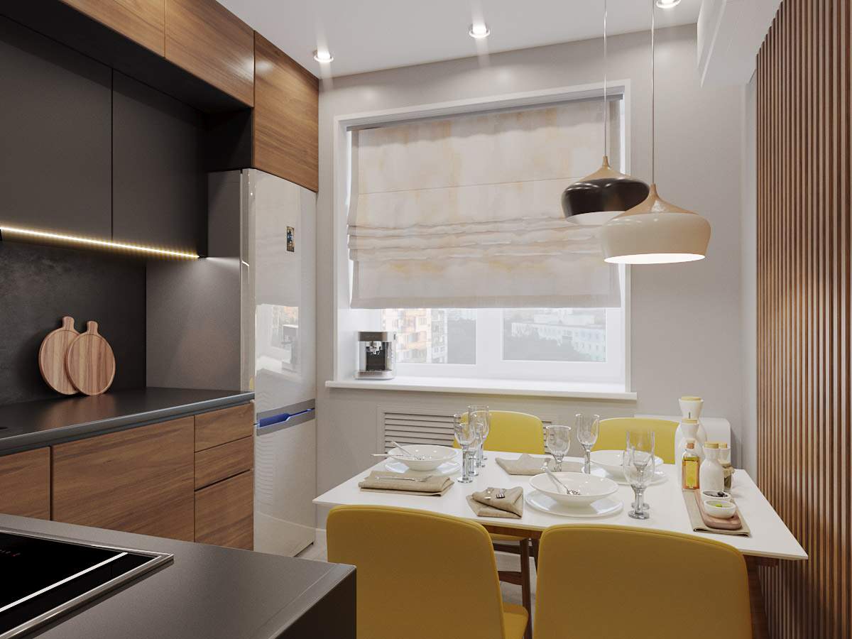 Кухня с яркими акцентами