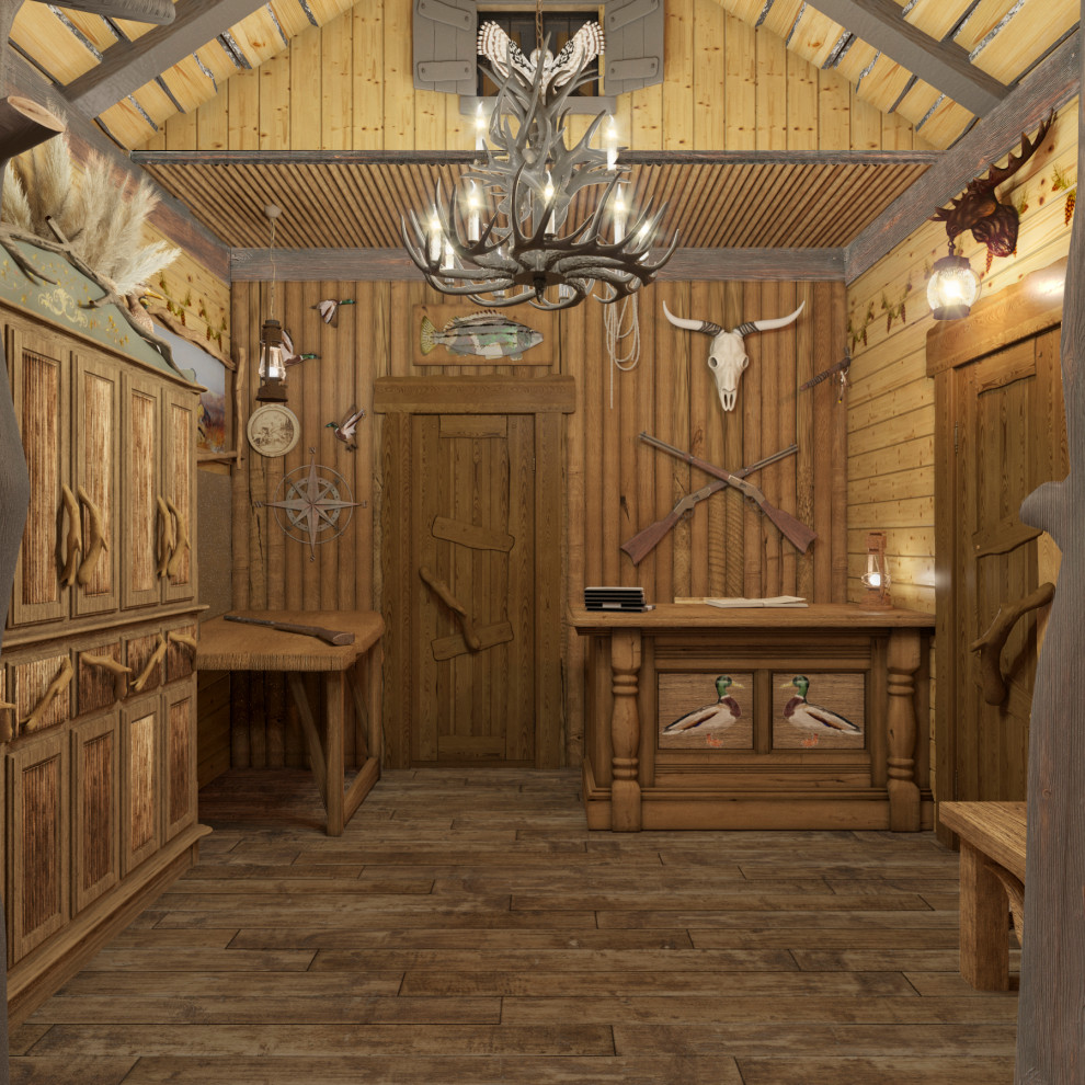 Обложка проекта: "Охотничий домик" в ТК "Малые Карелы", Архангельск 2021