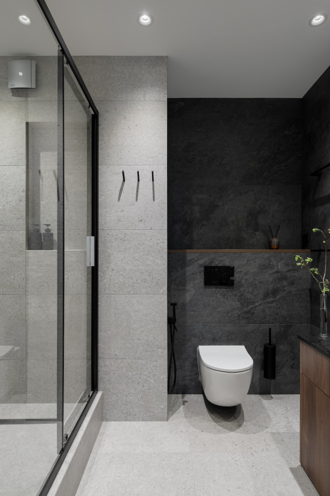 Квартира со стеклянной стеной и терраццо