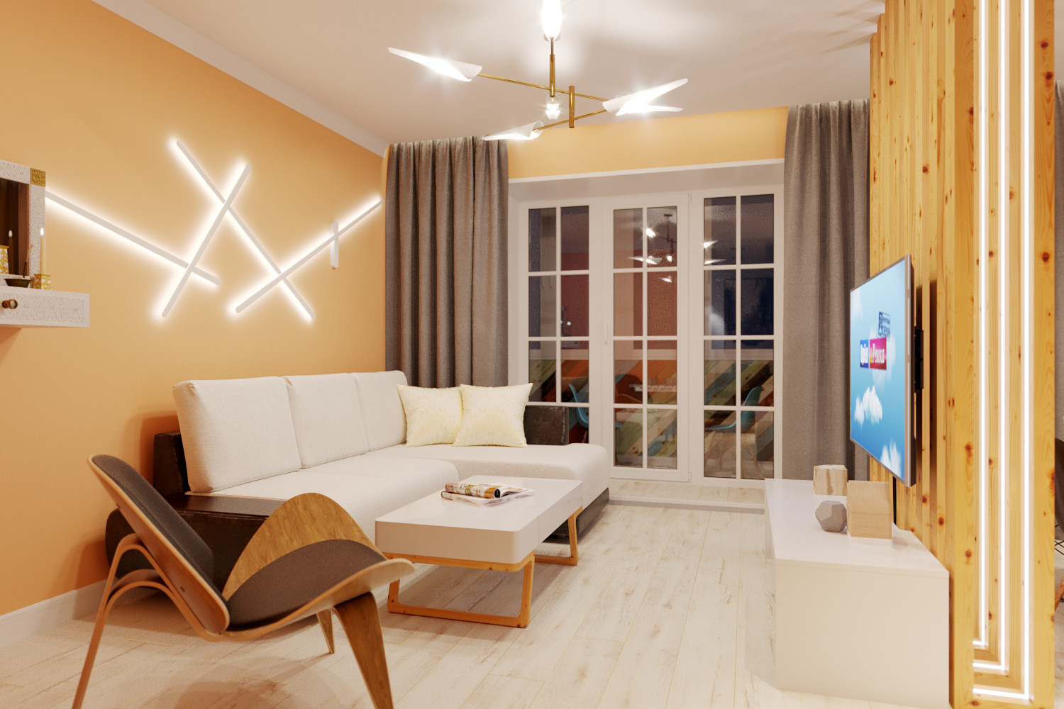 Дизайн-проект квартиры в стиле "эклектика"