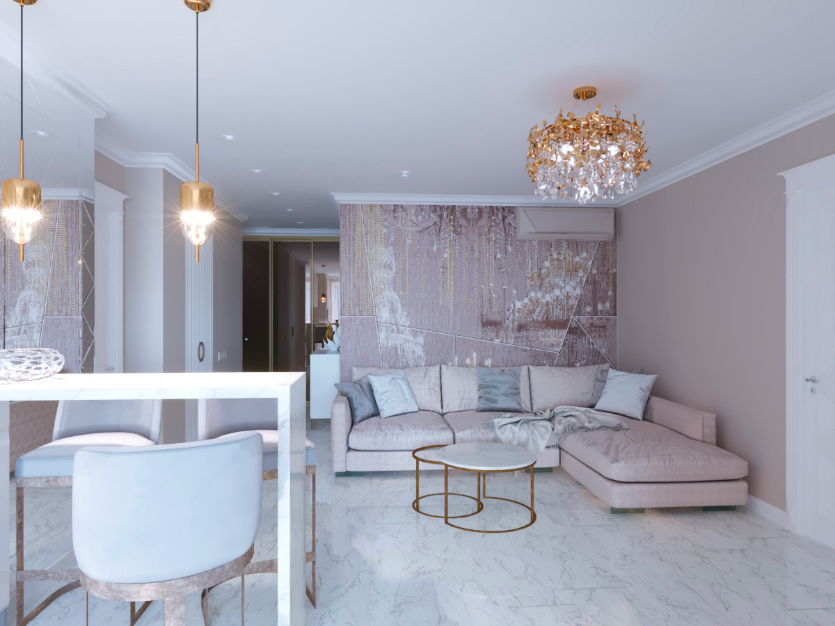 Обложка проекта: Кухня-гостиная