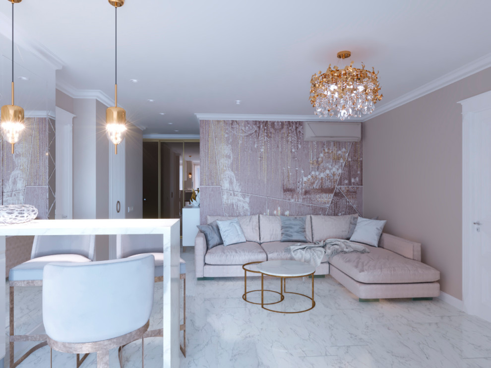 Обложка проекта: Кухня-гостиная