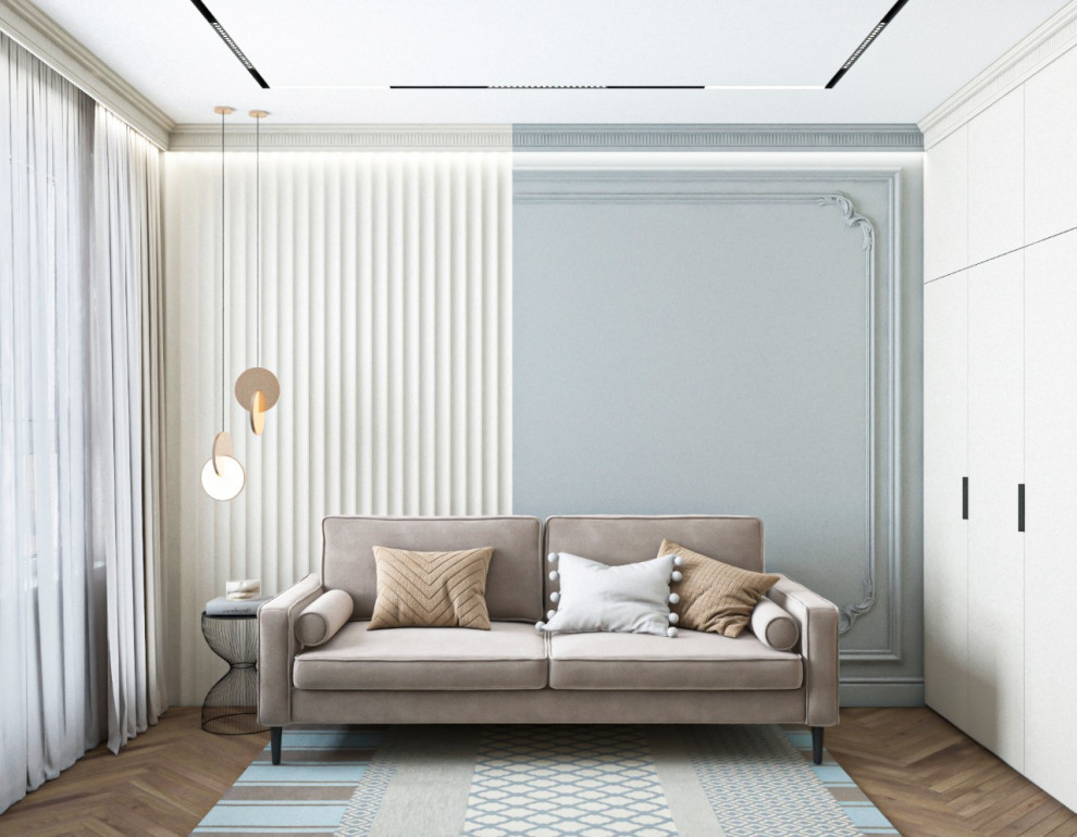 Просторная квартира с гостевой в классическом стиле