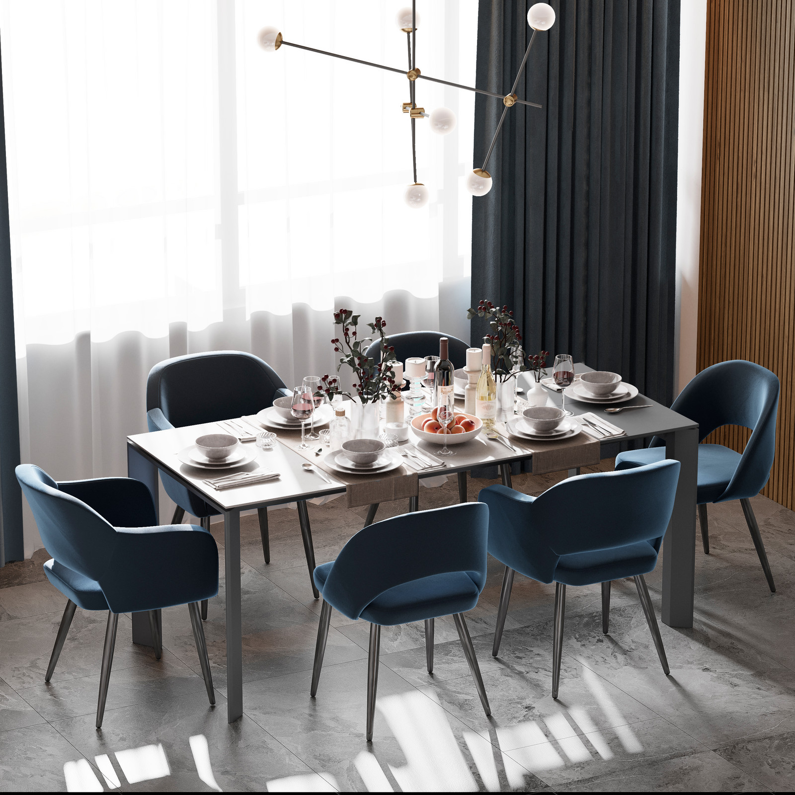 Кухня-столовая в частном доме г. Новороссийск