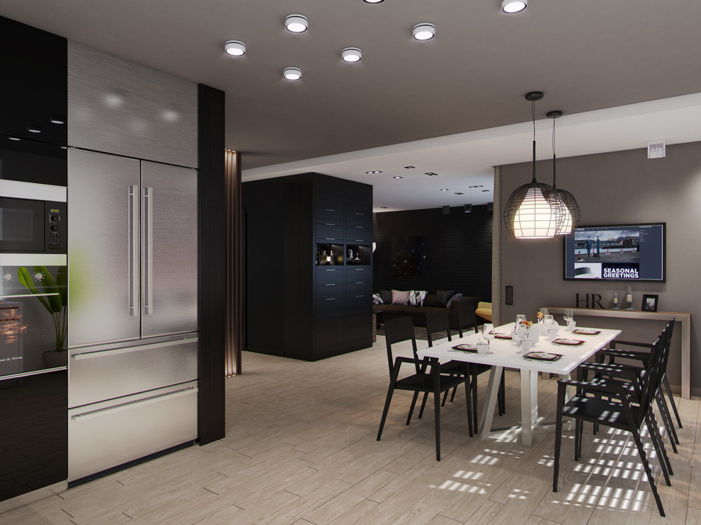 Loft в темных тонах