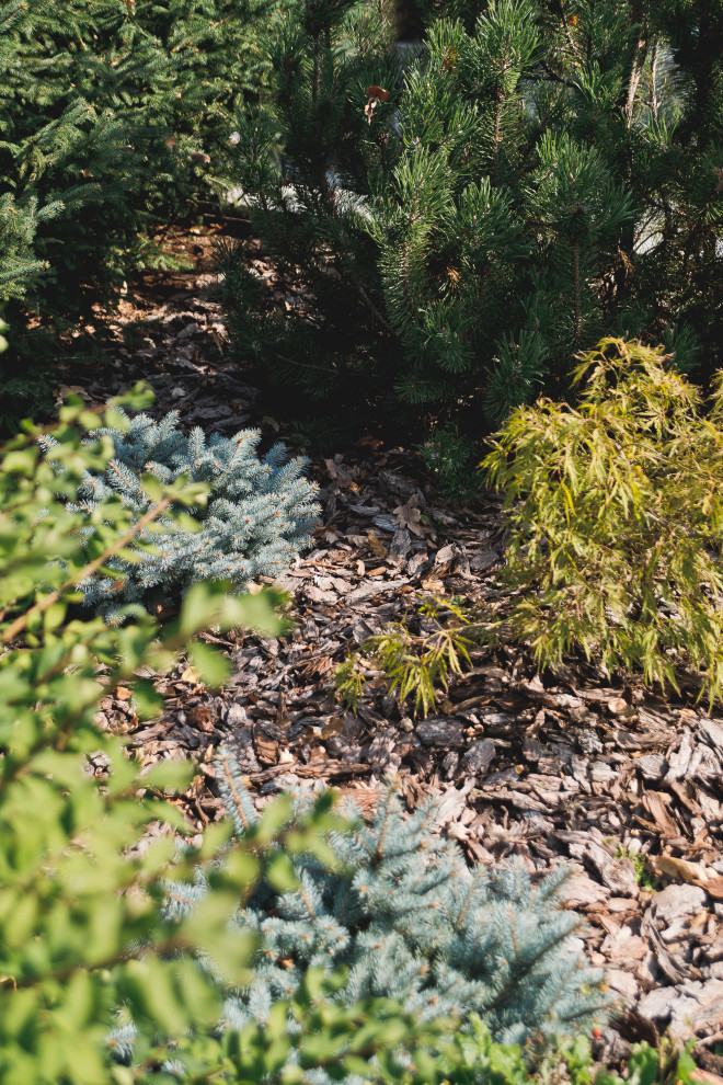 Маленький сад перед таунхаусом