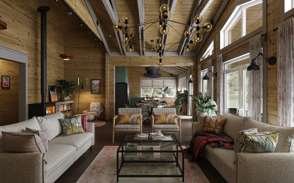 Загородный дом из бруса в Тверской области.