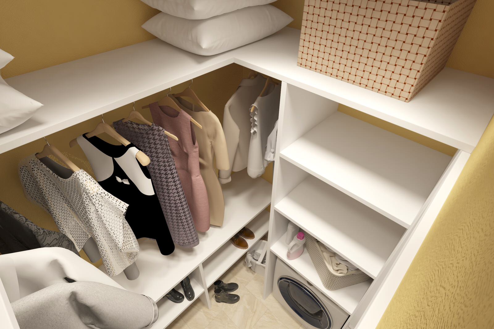 Двухкомнатная квартира в скандинавском стиле 61м2 в ЖК "Гринпарк"