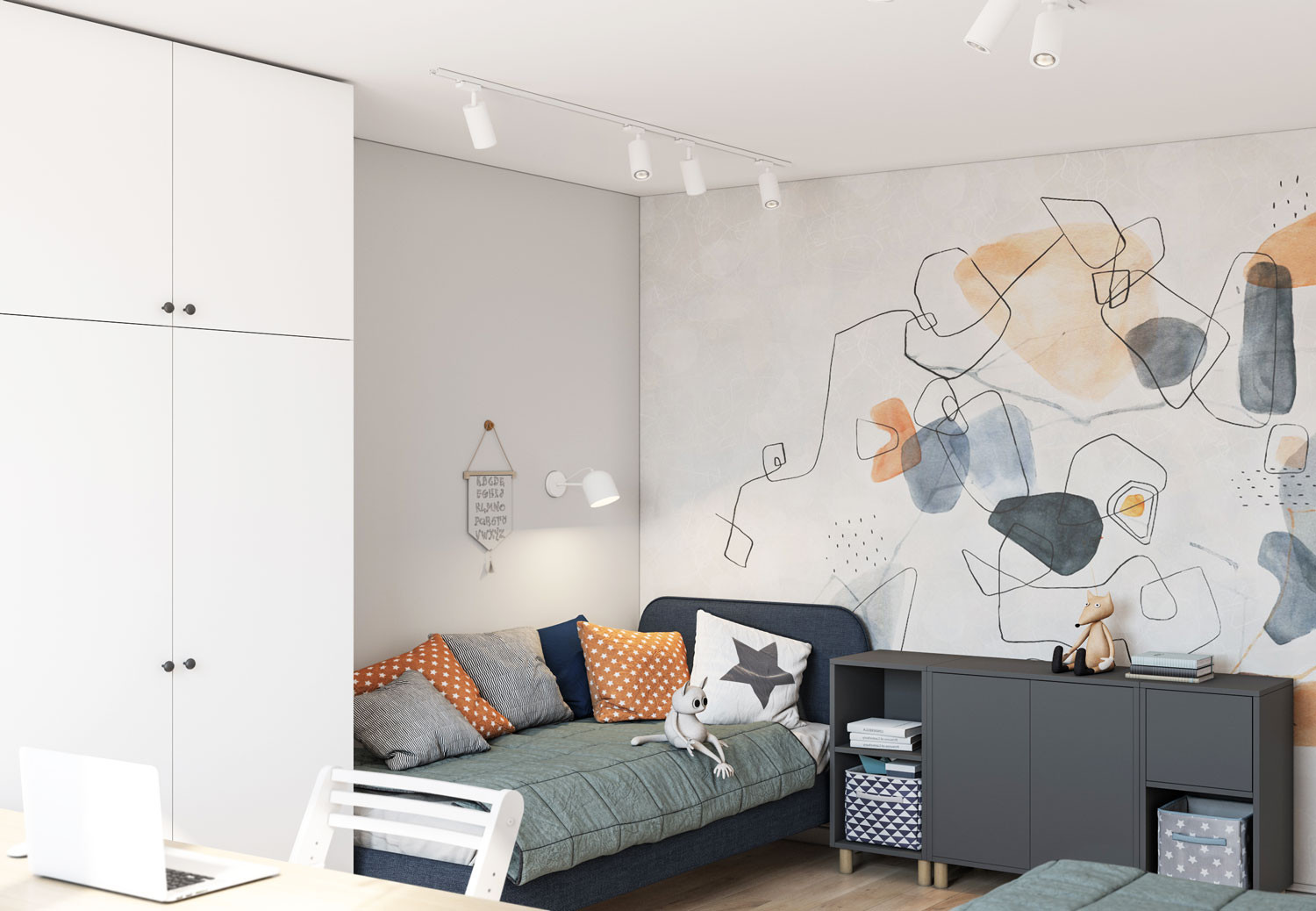 Трехкомнатная квартира для семьи с двумя мальчиками