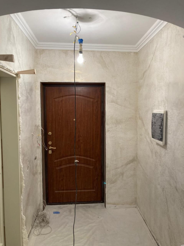 Декоративная штукатурка "венецианка" под "бесшовный" мрамор