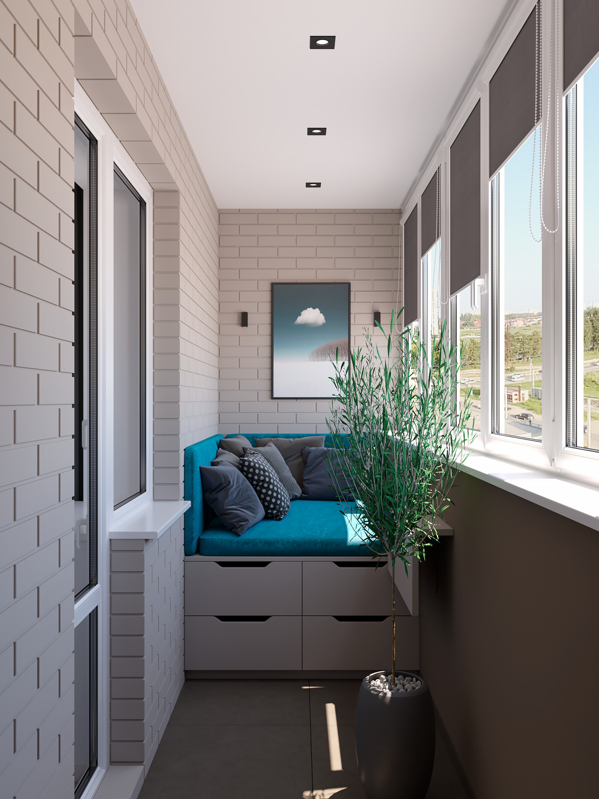 Современная квартира в новостройке.