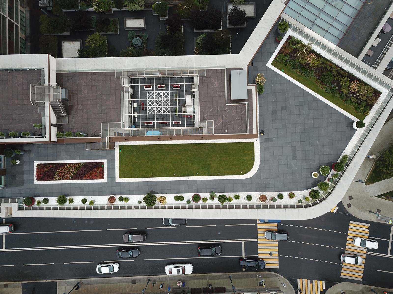 Озеленение крыши в центре Москвы