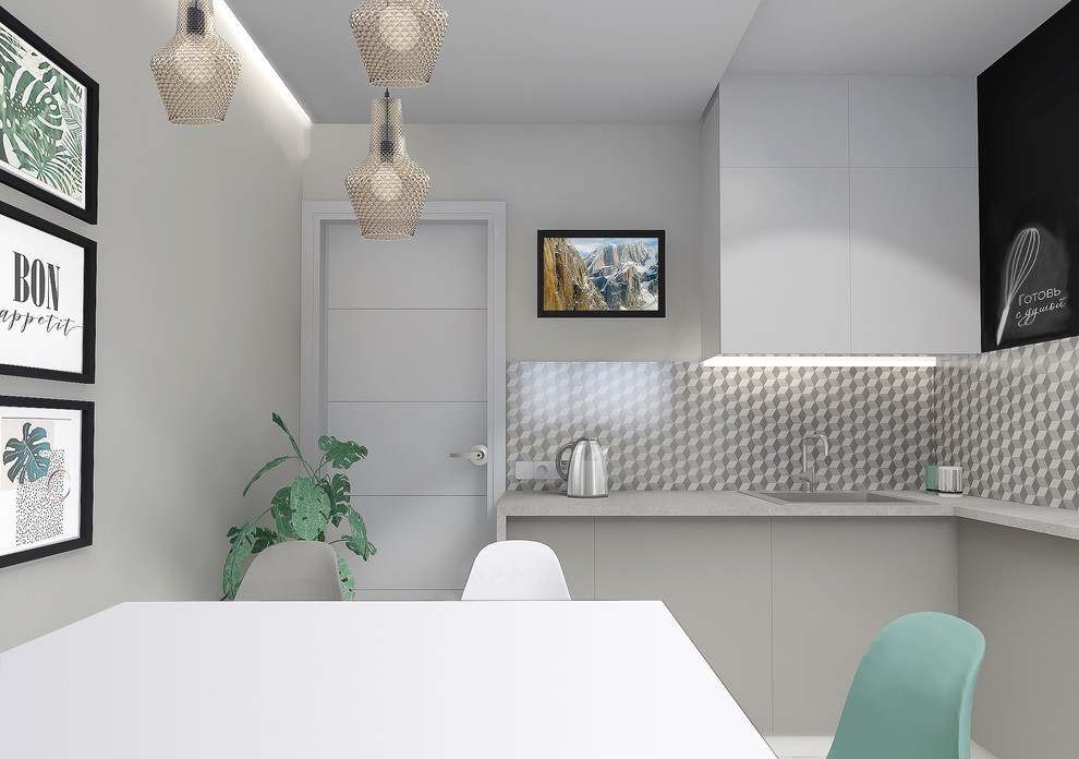 Обложка проекта: Проект квартиры в современном стиле "Территория детства"